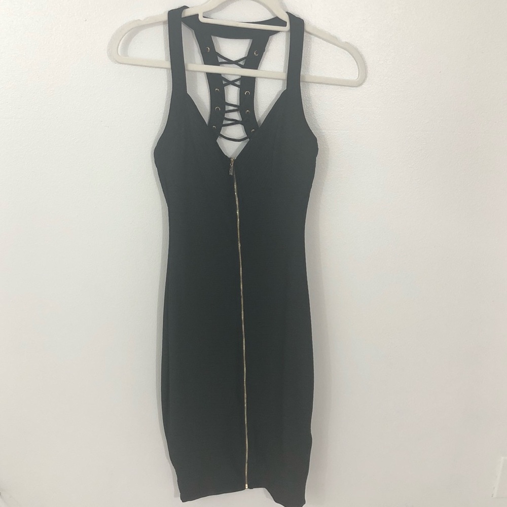 Black BeBe midi Dress